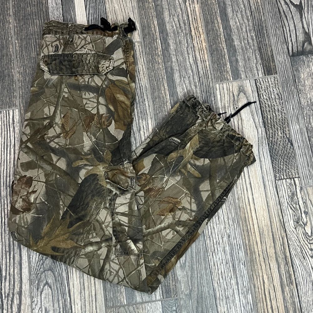 🦌🎯 CAMO OUTFITTERS RIDGE REALTREE Hunting Cargo Carpenter Pants Men Sz M (32-3